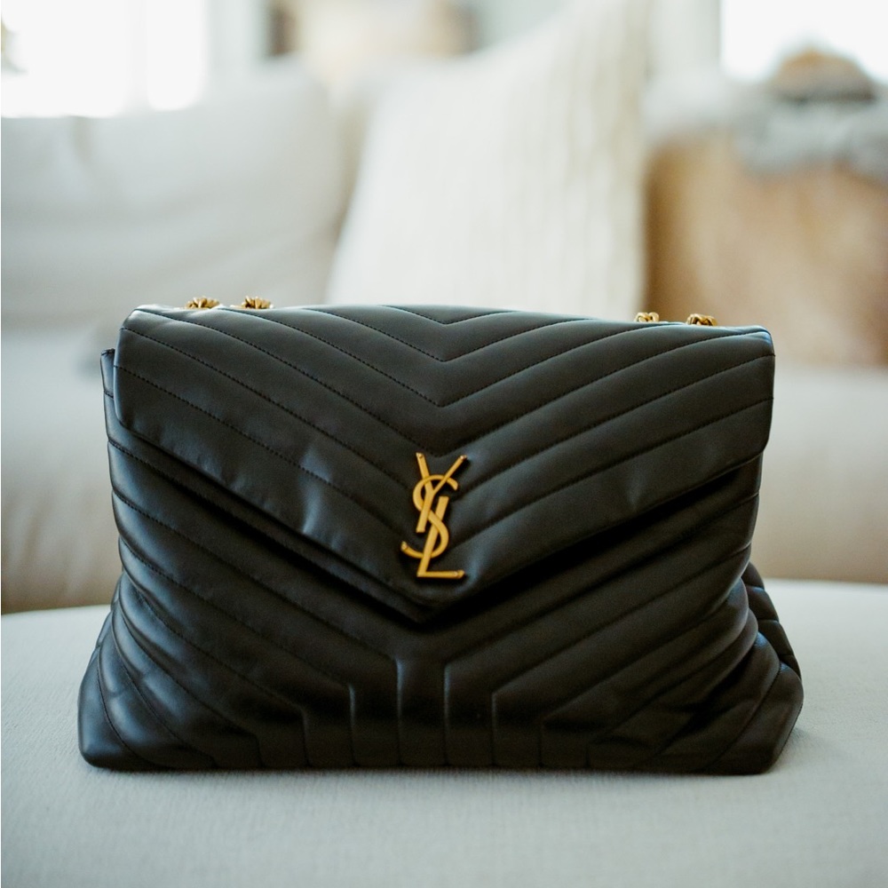 YSL chain leather shoulder bag